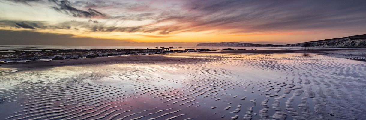 Compton Bay at sunset